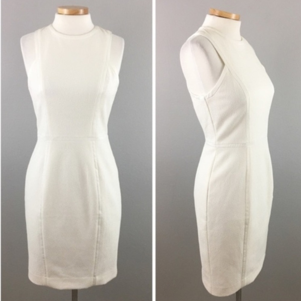 H&M Structured Sleeveless Sheath Fitted Dress